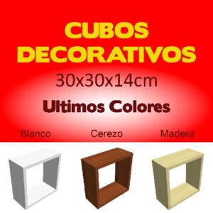 Repisas en forma de cubos