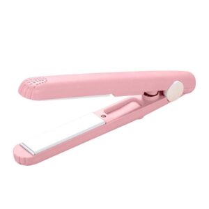 Plancha de pelo profesional con luz LED, Rosado