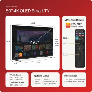 TV VIZIO 50″ con Alexa M50QXM-K01, 4K, 120Hz, QLED HDR