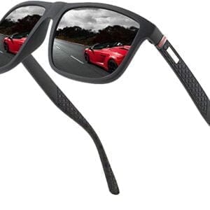 Polarized sunglasses for men/women; light frame; HD pilot lenses; Golf/driving/fishing/travel Eyewear