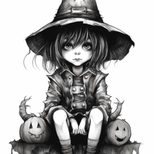 Cute, Creepy and Realistic SPOOKY KAWAII Coloring Book for Kids.