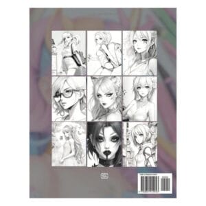 Anime Fashion Coloring Book for Girls.