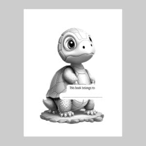 Baby Turtle Sketchbook for Kids ages 4-8