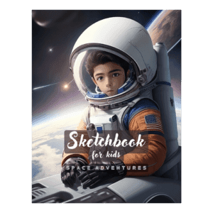 Sketchbook for kids age 8-12 Space Adventures