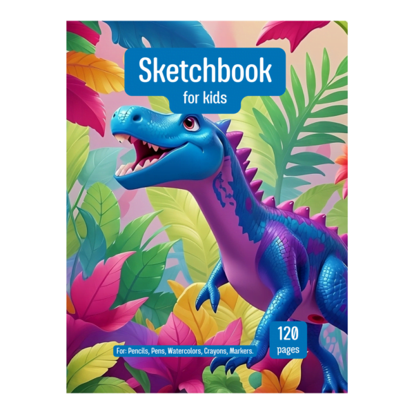 COVER Dino Sketchbook for Kids