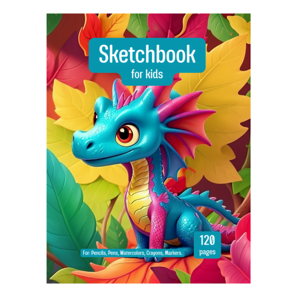 COVER-DRAGON Sketch coloring book