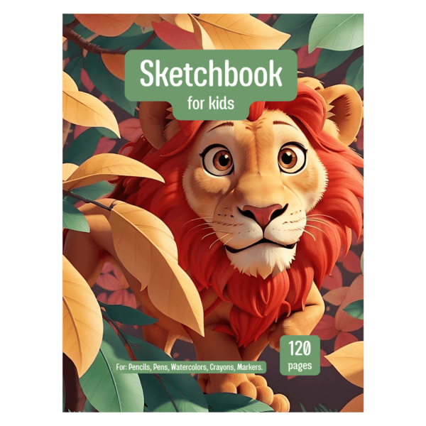 COVER-LION Sketch coloring book