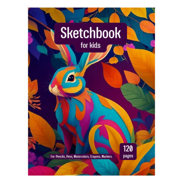 COVER-RABBIT Sketch coloring book