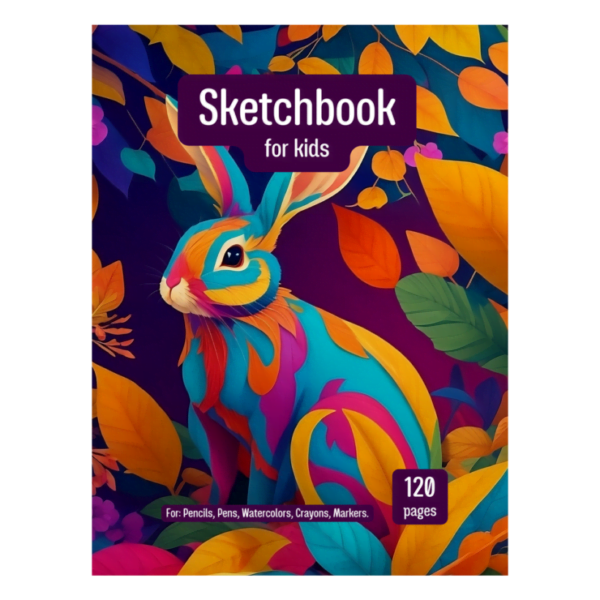 COVER-RABBIT Sketch coloring book