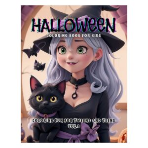 Halloween Coloring Book for Kids vol.1: Fun for Tweens and Teens.