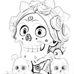 Halloween Coloring Book for Kids vol.1: Fun for Tweens and Teens.