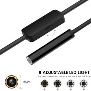 Endoscopio USB, cámara de inspección 1200P