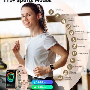 Smart Watch for Women: Fitness tracker con monitoreo cardíaco y diseño elegante