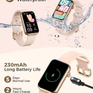 Smart Watch for Women: Fitness tracker con monitoreo cardíaco y diseño elegante