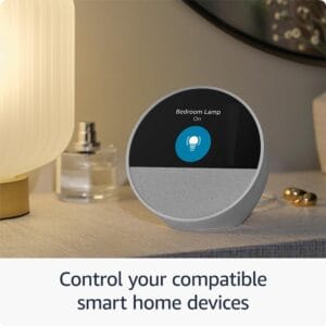Smart Alarm Clock Echo Spot – Alexa Built-in, HD Touch Screen